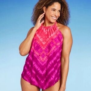 Women’s aqua green halter tie bikini top size S